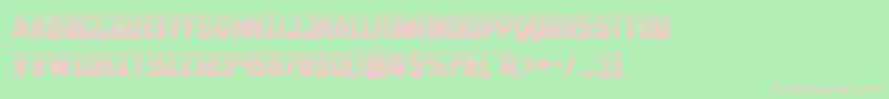 Antilleshalf Font – Pink Fonts on Green Background