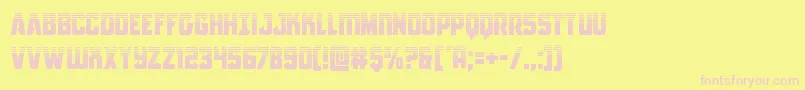 Antilleshalf-fontti – vaaleanpunaiset fontit keltaisella taustalla