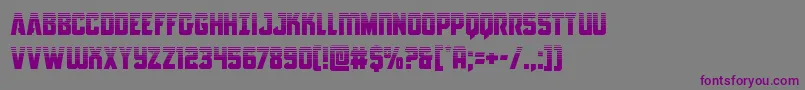 Шрифт Antilleshalf – фиолетовые шрифты на сером фоне