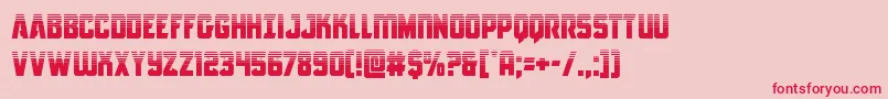 Czcionka Antilleshalf – czerwone czcionki na różowym tle