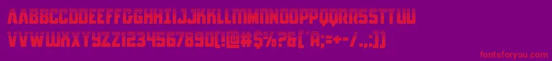 Antilleshalf Font – Red Fonts on Purple Background