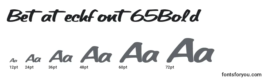 Betatechfont65Bold Font Sizes