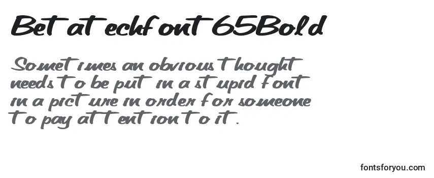 Betatechfont65Bold フォントのレビュー