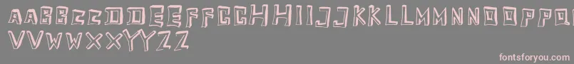 TobyfontEmpty Font – Pink Fonts on Gray Background