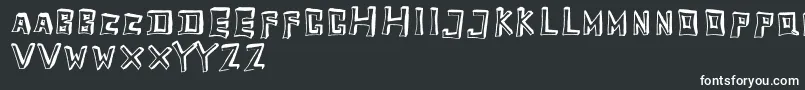TobyfontEmpty Font – White Fonts on Black Background