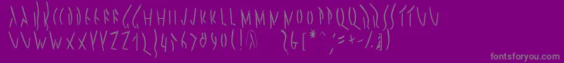 Pompejimk Font – Gray Fonts on Purple Background