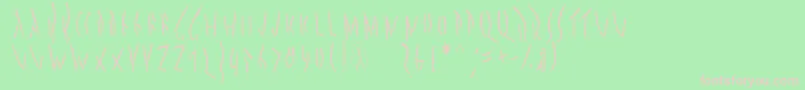 Pompejimk Font – Pink Fonts on Green Background