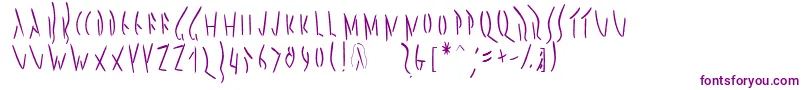 Pompejimk Font – Purple Fonts on White Background
