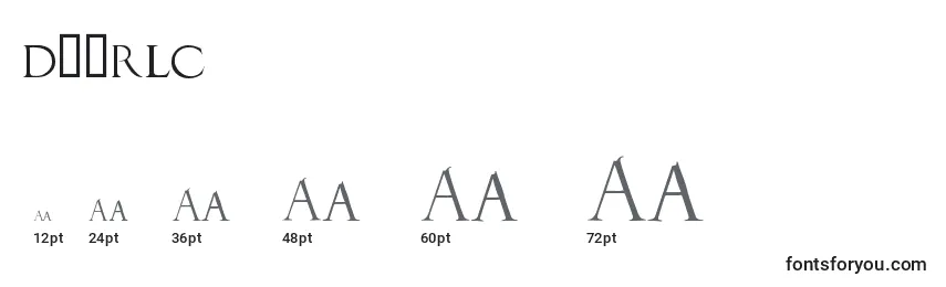 Duerlc Font Sizes