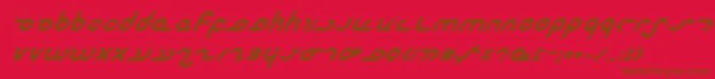 fuente Masterbi – Fuentes Marrones Sobre Fondo Rojo