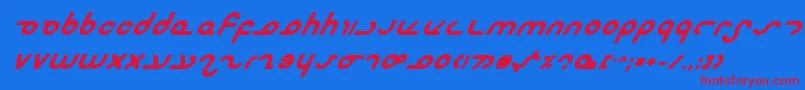 Masterbi Font – Red Fonts on Blue Background