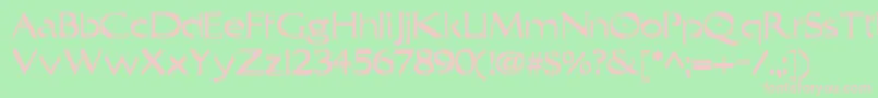 Trilayered Font – Pink Fonts on Green Background