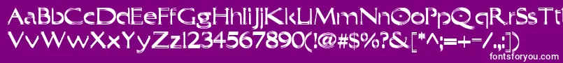 More about Trilayered Font Trilayered Font – White Fonts on Purple Background