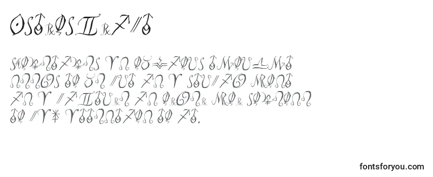 Шрифт Astroscript