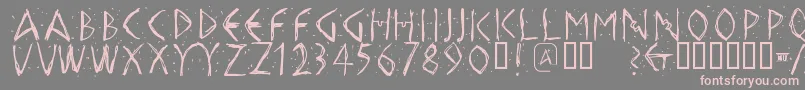 Hellasdust Font – Pink Fonts on Gray Background