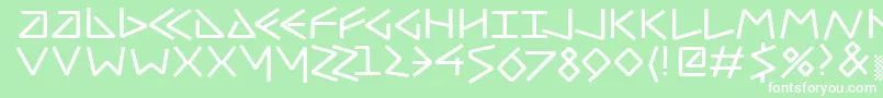 Uncialhundred Font – White Fonts on Green Background