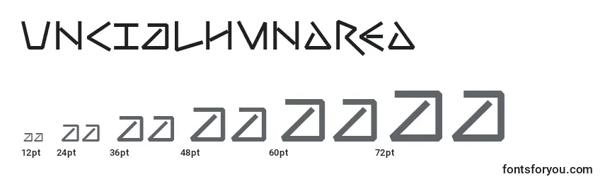 Uncialhundred Font Sizes