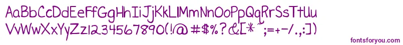 DjbMissLiz Font – Purple Fonts