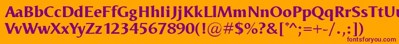 More about OdenseXbold Font OdenseXbold Font – Purple Fonts on Orange Background