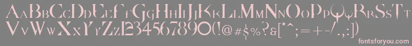 Dpquake Font – Pink Fonts on Gray Background