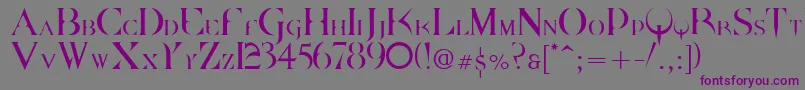 Dpquake Font – Purple Fonts on Gray Background