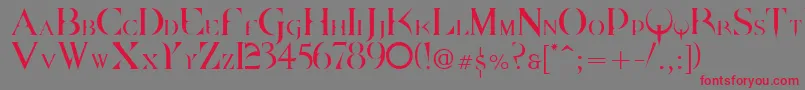 Dpquake Font – Red Fonts on Gray Background