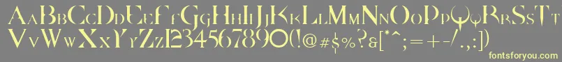 Dpquake Font – Yellow Fonts on Gray Background