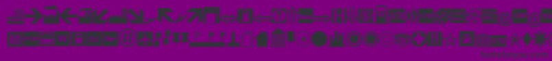 フォントEsriBusiness – 紫の背景に黒い文字