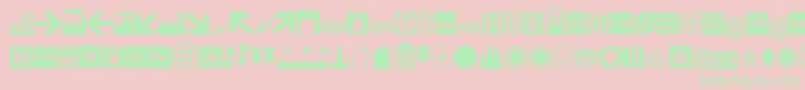 EsriBusiness Font – Green Fonts on Pink Background