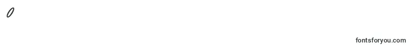 Pressdarlingcondital Font – Fonts for Digit 0
