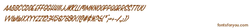 Pressdarlingcondital-Schriftart – Braune Schriften
