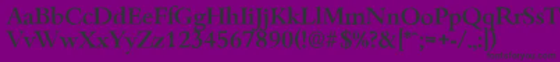 BambergantiqueMediumRegular Font – Black Fonts on Purple Background