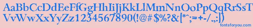 More about BambergantiqueMediumRegular Font BambergantiqueMediumRegular Font – Blue Fonts on Pink Background