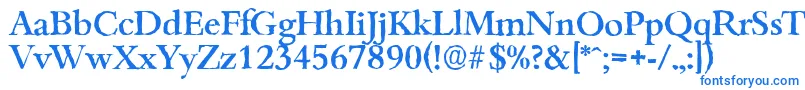 BambergantiqueMediumRegular Font – Blue Fonts on White Background