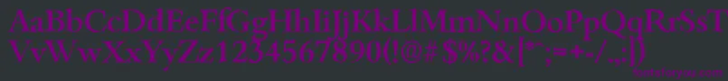BambergantiqueMediumRegular Font – Purple Fonts on Black Background