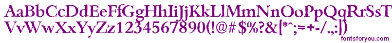 Шрифт BambergantiqueMediumRegular – фиолетовые шрифты