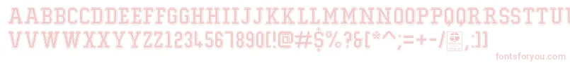 TypoCollegeOutlineDemo Font – Pink Fonts