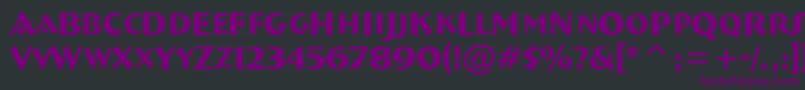 ABremencaps Font – Purple Fonts on Black Background