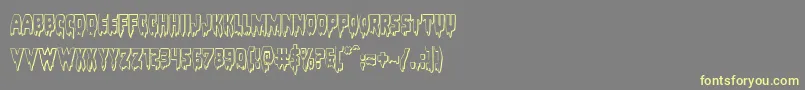 Подробнее о шрифте Bloodlust3D Шрифт Bloodlust3D – жёлтые шрифты на сером фоне