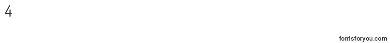 DosisBook Font – Fonts for Digit 4