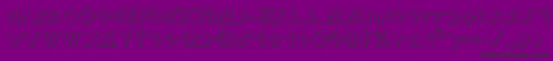 Rosicrucian3D Font – Black Fonts on Purple Background