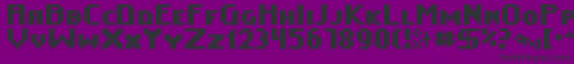 Easeofuse Font – Black Fonts on Purple Background