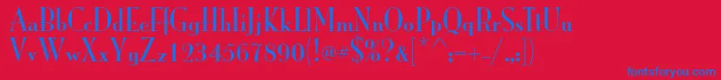 MonalisastdSolid Font – Blue Fonts on Red Background