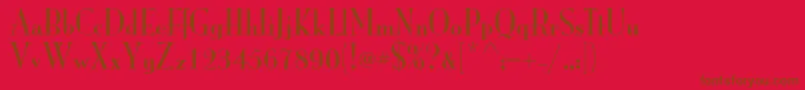 フォントMonalisastdSolid – 赤い背景に茶色の文字