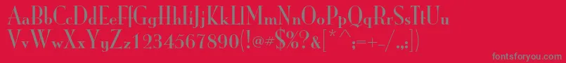 MonalisastdSolid-Schriftart – Graue Schriften auf rotem Hintergrund