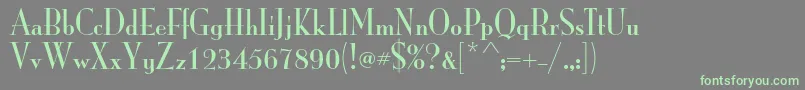 MonalisastdSolid-Schriftart – Grüne Schriften auf grauem Hintergrund