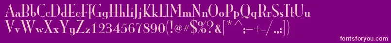 MonalisastdSolid-Schriftart – Rosa Schriften auf violettem Hintergrund