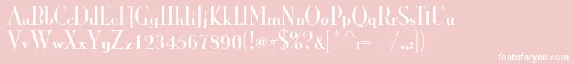 MonalisastdSolid Font – White Fonts on Pink Background