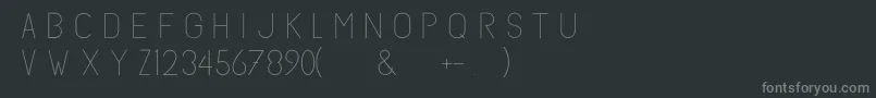 Subtlesanslight Font – Gray Fonts on Black Background