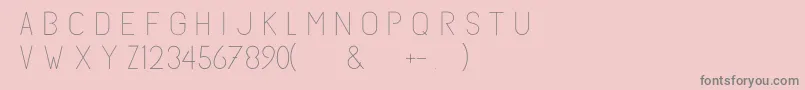 Subtlesanslight Font – Gray Fonts on Pink Background